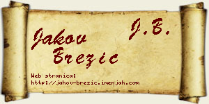 Jakov Brezić vizit kartica